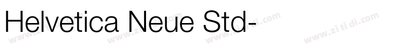 Helvetica Neue Std字体转换